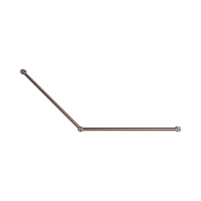 Nero NRCR3245BZ Mecca Care 32mm DDA Grab Rail Set 45 Degree 750X900mm Brushed Bronze image 2 | SKU: NRCR3245BZ