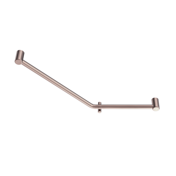 Nero Mecca Care 32mm Ambulant 45 Degree Bent Tube Grab Rail 450X650mm