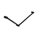 Nero Mecca Care 32mm DDA Accessible Toilet Grab Rail Set 45 Degree 750X900mm - Matte Black