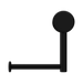 Nero NRCR3286MB Mecca Care Heavy Duty Toilet Roll Holder Matte Black image 2 | SKU: NRCR3286MB
