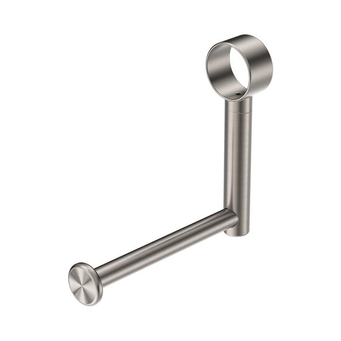Nero Mecca Care Add On Toilet Roll Holder - Brushed Nickel
