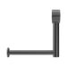 Nero NRCR3286TGM Mecca Care Add On Toilet Roll Holder Gun Metal image 2 | SKU: NRCR3286TGM