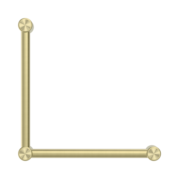 Nero NRCR3290ABG Mecca Care 32mm Ambulant Toilet Grab Rail 90 Degree 450X450mm Brushed Gold image 2 | SKU: NRCR3290ABG