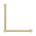 Nero NRCR3290ABG Mecca Care 32mm Ambulant Toilet Grab Rail 90 Degree 450X450mm Brushed Gold image 2 | SKU: NRCR3290ABG
