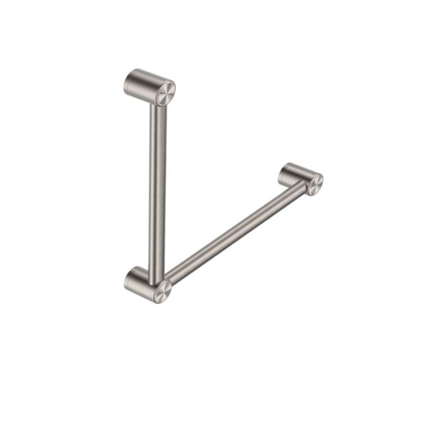 Nero Mecca Care 32mm Ambulant Toilet Grab Rail 90 Degree 450X450mm