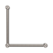 Nero NRCR3290ABN Mecca Care 32mm Ambulant Toilet Grab Rail 90 Degree 450X450mm Brushed Nickel image 2 | SKU: NRCR3290ABN