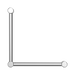 Nero NRCR3290ACH Mecca Care 32mm Ambulant Toilet Grab Rail 90 Degree 450X450mm Chrome image 2 | SKU: NRCR3290ACH