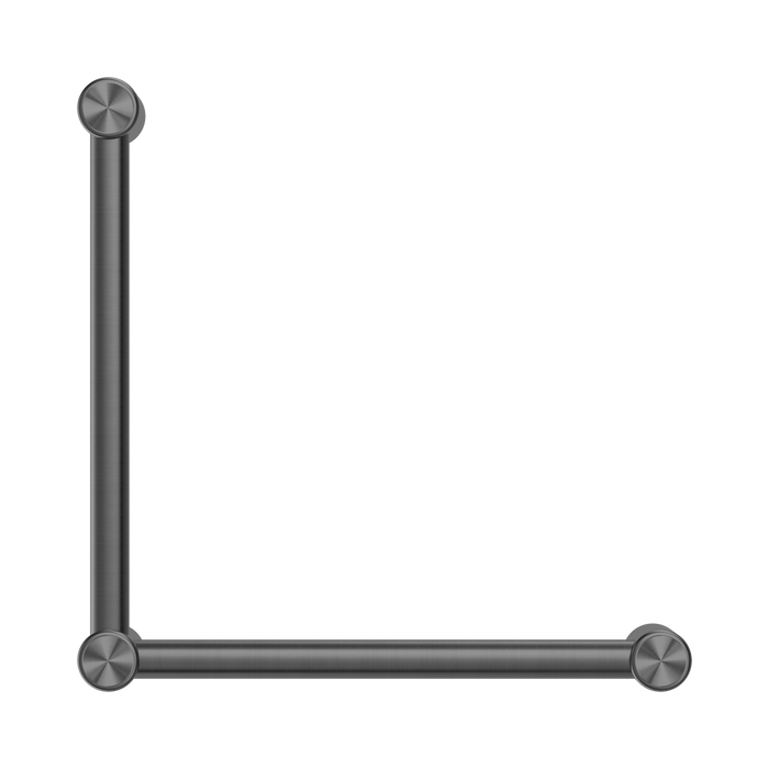 Nero NRCR3290AGM Mecca Care 32mm Ambulant Toilet Grab Rail 90 Degree 450X450mm Gun Metal image 2 | SKU: NRCR3290AGM