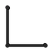 Nero NRCR3290AMB Mecca Care 32mm Ambulant Toilet Grab Rail 90 Degree 450X450mm Matte Black image 2 | SKU: NRCR3290AMB