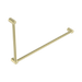 Nero Mecca Care 32mm DDA Accessible Toilet Grab Rail Set 90 Degree 600X1000mm - Brushed Gold