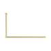 Nero NRCR3290BG Mecca Care 32mm DDA Grab Rail Set 90 Degree 600X1000mm Brushed Gold image 2 | SKU: NRCR3290BG