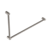 Nero Mecca Care 32mm DDA Accessible Toilet Grab Rail Set 90 Degree 600X1000mm - Brushed Nickel