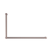 Nero NRCR3290BZ Mecca Care 32mm DDA Grab Rail Set 90 Degree 600X1000mm Brushed Bronze image 2 | SKU: NRCR3290BZ