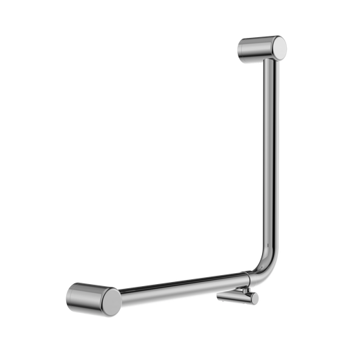 Nero Mecca Care 32mm Ambulant 90 Degree Bent Tube Grab Rail 450X450mm - Chrome