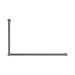 Nero NRCR3290GM Mecca Care 32mm DDA Grab Rail Set 90 Degree 600X1000mm Gun Metal image 2 | SKU: NRCR3290GM