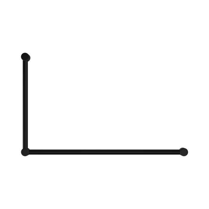 Nero NRCR3290MB Mecca Care 32mm DDA Grab Rail Set 90 Degree 600X1000mm Matte Black image 2 | SKU: NRCR3290MB
