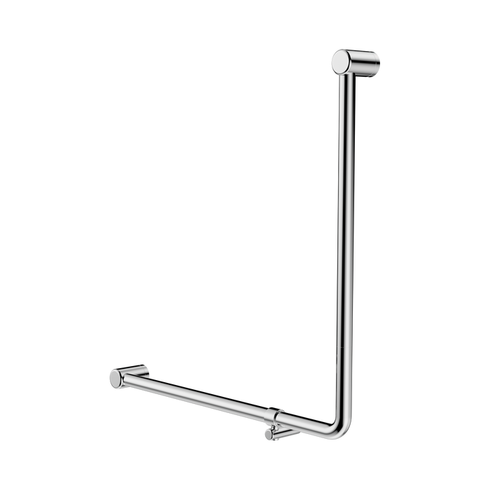 Nero NRCR3290bCH Mecca Care 32mm Ambulant 90 Degree Bent Tube Grab Rail 750X750mm Chrome image 1 | SKU: NRCR3290BCH
