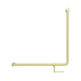 Nero NRCR3290bhBG Mecca Care 32mm 90 Degree Bent Tube Grab Rail 750X750mm With Toilet Roll Holder Brushed Gold image 2 | SKU: NRCR3290BHBG