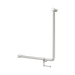 Nero Mecca Care 32mm 90 Degree NZ4121 Accessible Toilet Grab Rail 750X750mm With Toilet Roll Holder - Brushed Nickel