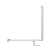 Nero NRCR3290bhBN Mecca Care 32mm 90 Degree Bent Tube Grab Rail 750X750mm With Toilet Roll Holder Brushed Nickel image 2 | SKU: NRCR3290BHBN