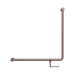 Nero NRCR3290bhBZ Mecca Care 32mm 90 Degree Bent Tube Grab Rail 750X750mm With Toilet Roll Holder Brushed Bronze image 2 | SKU: NRCR3290BHBZ
