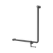 Nero Mecca Care 32mm 90 Degree NZ4121 Accessible Toilet Grab Rail 750X750mm With Toilet Roll Holder - Gun Metal