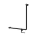 Nero Mecca Care 32mm 90 Degree NZ4121 Accessible Toilet Grab Rail 750X750mm With Toilet Roll Holder - Matte Black