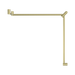 Nero NRCR3290cBG Mecca Care 32mm DDA Toilet Grab Rail Set 90 Degree Continuous 600X1065X1025mm Brushed Gold image 2 | SKU: NRCR3290CBG