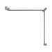 Nero NRCR3290cBN Mecca Care 32mm DDA Toilet Grab Rail Set 90 Degree Continuous 600X1065X1025mm Brushed Nickel image 2 | SKU: NRCR3290CBN
