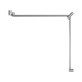 Nero NRCR3290cCH Mecca Care 32mm DDA Toilet Grab Rail Set 90 Degree Continuous 600X1065X1025mm Chrome image 2 | SKU: NRCR3290CCH