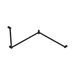 Nero Mecca Care 32mm DDA Accessible Toilet Grab Rail Set 90 Degree Continuous 600X1065X1025mm - Matte Black
