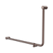 Nero Mecca Care 32mm DDA Accessible Toilet 90 Degree Bent Tube Grab Rail 600X1000mm - Brushed Bronze
