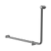Nero Mecca Care 32mm DDA Accessible Toilet 90 Degree Bent Tube Grab Rail 600X1000mm - Chrome