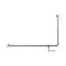 Nero NRCR3290ehCH Mecca Care 32mm DDA 90 Degree Bent Tube Grab Rail 600X1000mm With Toilet Roll Holder Chrome image 2 | SKU: NRCR3290EHCH