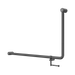 Nero NRCR3290ehGM Mecca Care 32mm DDA 90 Degree Bent Tube Grab Rail 600X1000mm With Toilet Roll Holder Gun Metal image 1 b15d559c ec89 473d 9ea3 d737dffed7c1 | SKU: NRCR3290EHGM