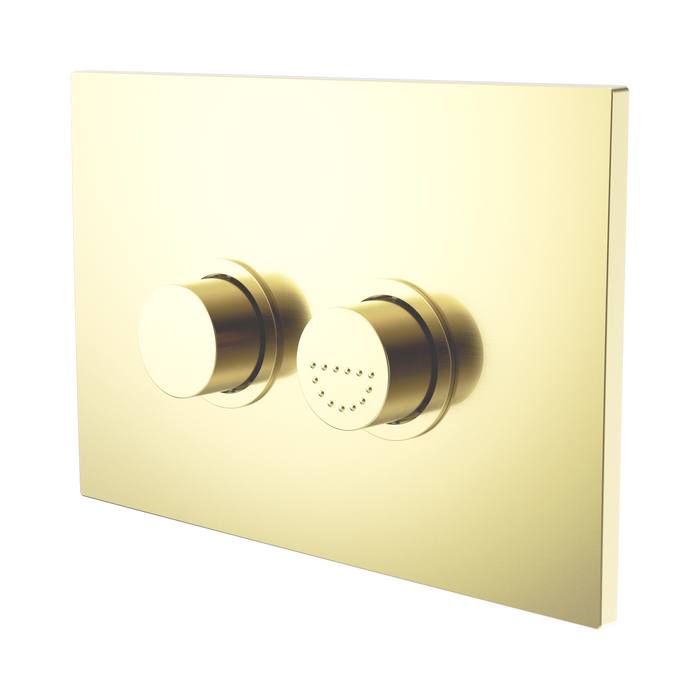 Nero NRCRPL002BG Mecca Care Raised Disabled Care Pneumatic Flush Buttons Plate DDA Compliant Brushed Gold image 1 27d5aa44 c391 441f 8827 3ac78edd4c4b | SKU: NRCRPL002BG
