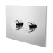 Nero NRCRPL002CH Mecca Care Raised Disabled Care Pneumatic Flush Buttons Plate DDA Compliant Chrome image 1 b9dd38b0 4a6c 4e94 b240 a986c77929ff | SKU: NRCRPL002CH
