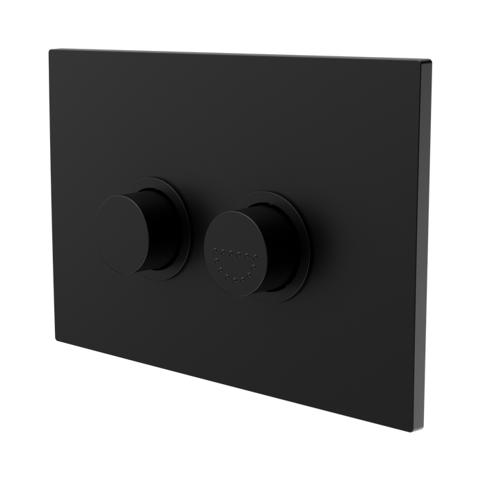 Nero NRCRPL002MB Mecca Care Raised Disabled Care Pneumatic Flush Buttons Plate DDA Compliant Matte Black image 1 bf7e2925 a068 495d a3b7 b42b253987e0 | SKU: NRCRPL002MB