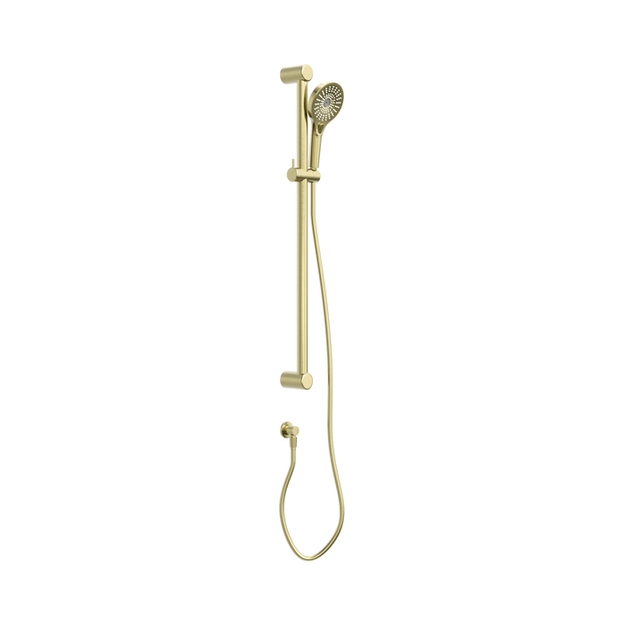 Nero Mecca Care 32mm Grab Rail And Adjustable Shower Rail Set 900mm - Brushed Gold