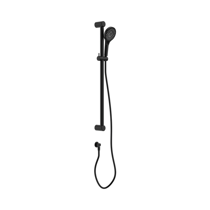 Nero Mecca Care 32mm Grab Rail And Adjustable Shower Rail Set 900mm - Matte Black
