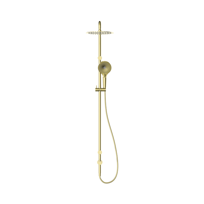 Nero NRCS007BG Mecca Care 25mm Grab Rail 900mm Twin Shower Set Brushed Gold image 2 | SKU: NRCS007BG