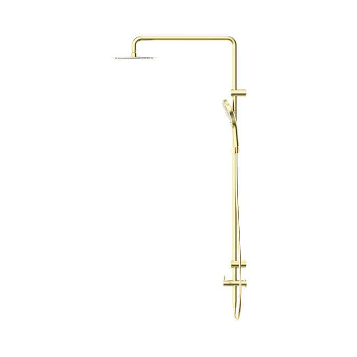 Nero NRCS007BG Mecca Care 25mm Grab Rail 900mm Twin Shower Set Brushed Gold image 3 | SKU: NRCS007BG