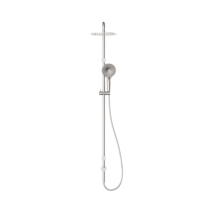 Nero NRCS007BN Mecca Care 25mm Grab Rail 900mm Twin Shower Set Brushed Nickel image 2 | SKU: NRCS007BN