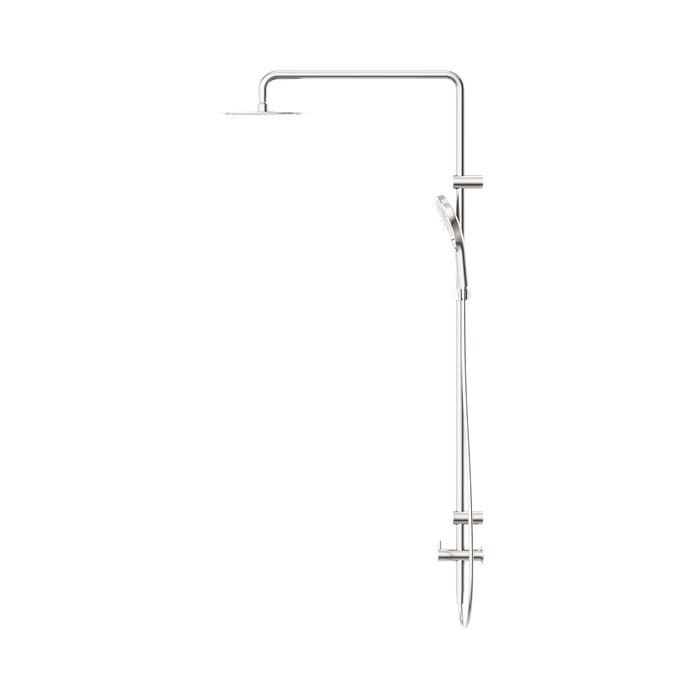 Nero NRCS007BN Mecca Care 25mm Grab Rail 900mm Twin Shower Set Brushed Nickel image 3 | SKU: NRCS007BN
