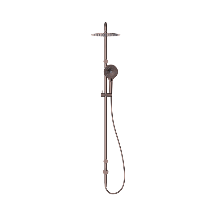 Nero NRCS007BZ Mecca Care 25mm Grab Rail 900mm Twin Shower Set Brushed Bronze image 2 | SKU: NRCS007BZ