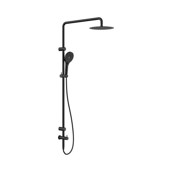 Nero Mecca Care 25mm Grab Rail 900mm Twin Shower Set - Matte Black