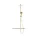 Nero NRCS008BG Mecca Care 32mm T Bar Grab Rail 1100x750mm Twin Shower Set Brushed Gold image 2 | SKU: NRCS008BG