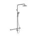 Nero Mecca Care 32mm T Bar Grab Rail 1100x750mm Twin Shower Set - Chrome