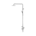 Nero NRCS008CH Mecca Care 32mm T Bar Grab Rail 1100x750mm Twin Shower Set Chrome image 3 | SKU: NRCS008CH