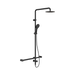 Nero Mecca Care 32mm T Bar Grab Rail 1100x750mm Twin Shower Set - Matte Black